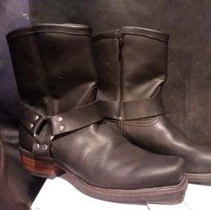 Dingo Cowboy boots black leather 12 EW